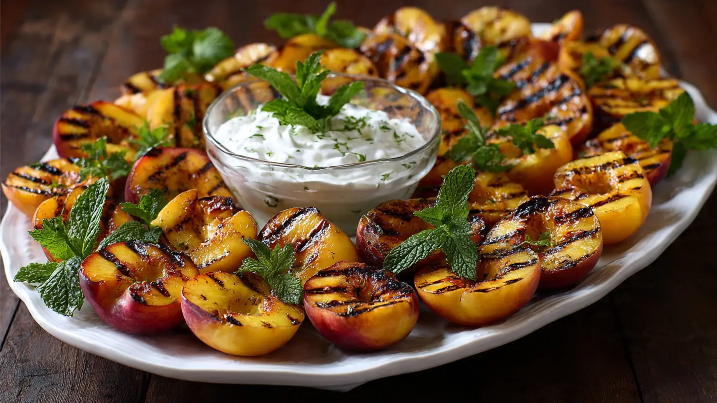 Sweet Grilled Peaches with a Honey Drizzle