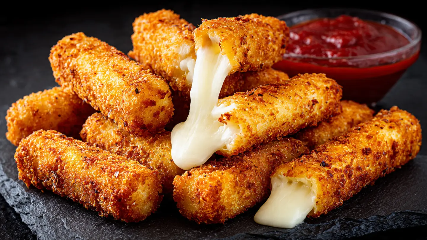 Easy Fried Mozzarella Sticks