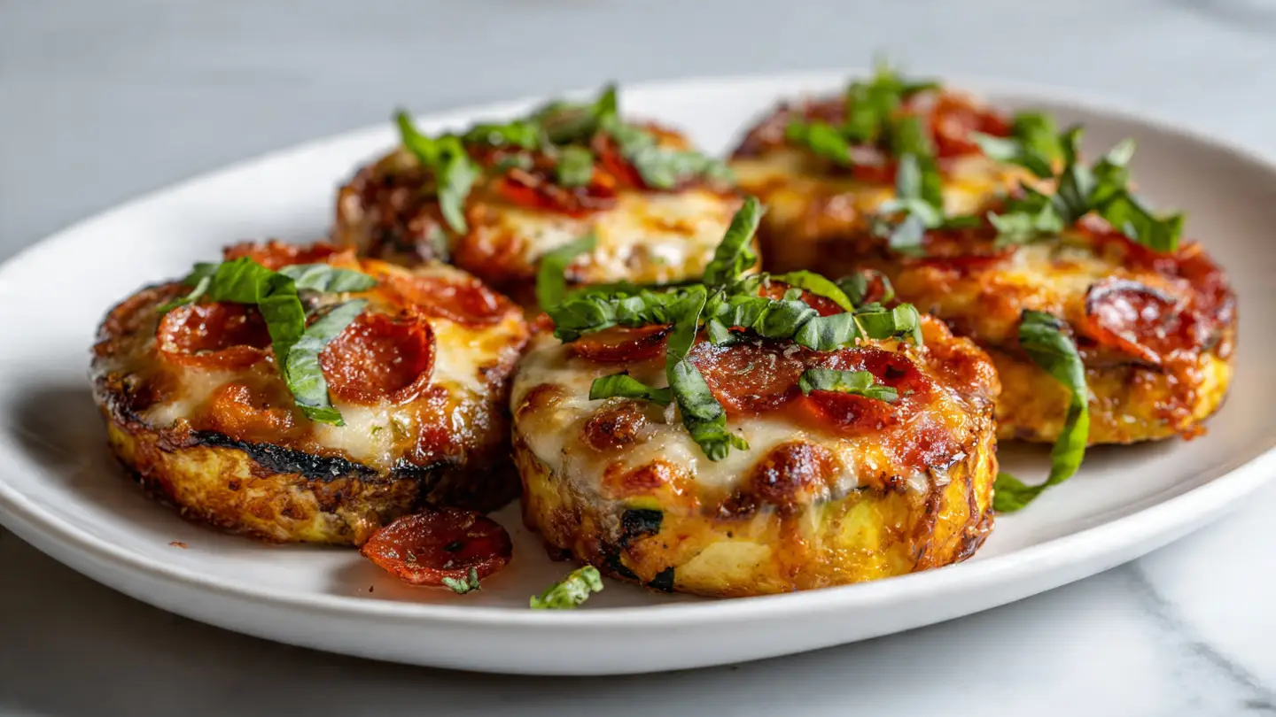 Healthy Baked Zucchini Pizza Rounds for a Low-Carb Fix