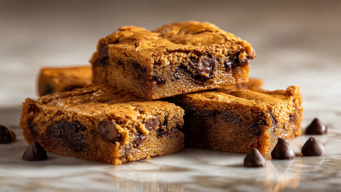 Blondies with Chocolate Chips