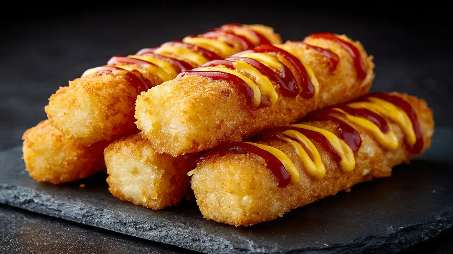Crispy Potato Corn Dogs