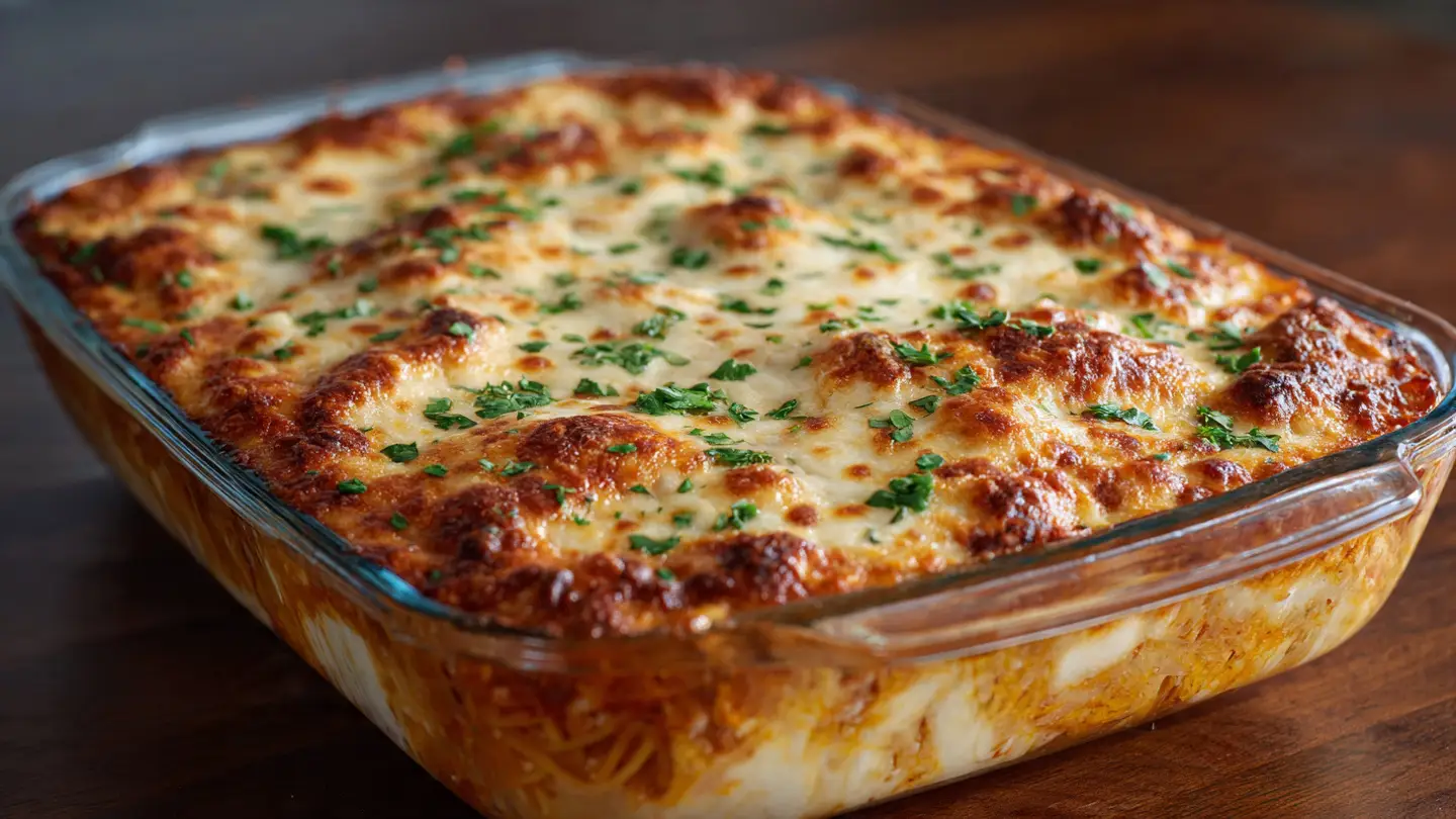 Veggie Packed Spaghetti Bake