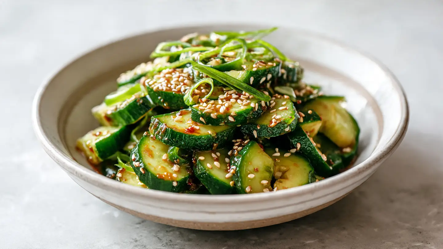 Korean Spicy Cucumber Salad