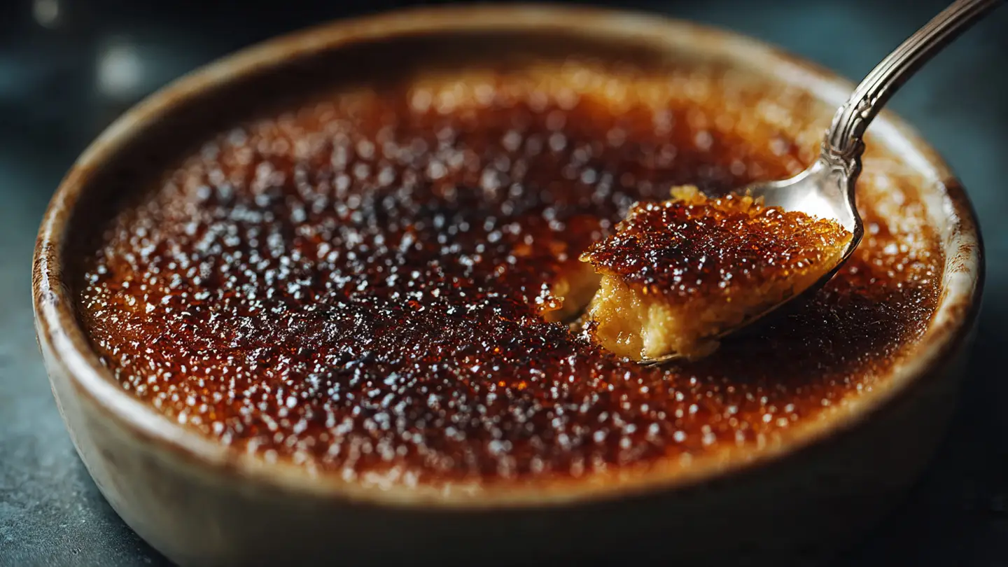Elegant Creme Brulee with a Burnt Sugar Top