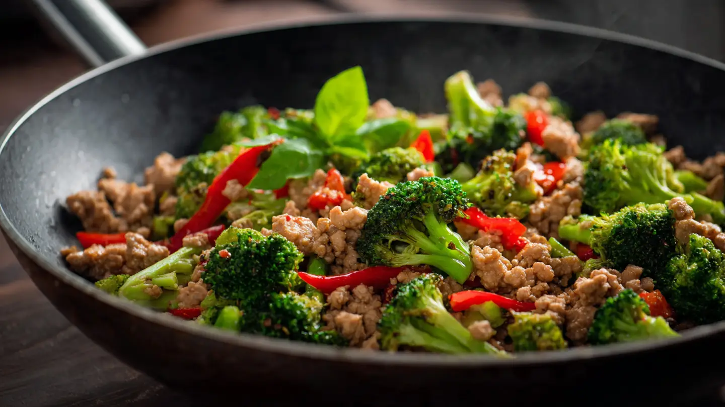Ground Turkey Teriyaki Stir Fry