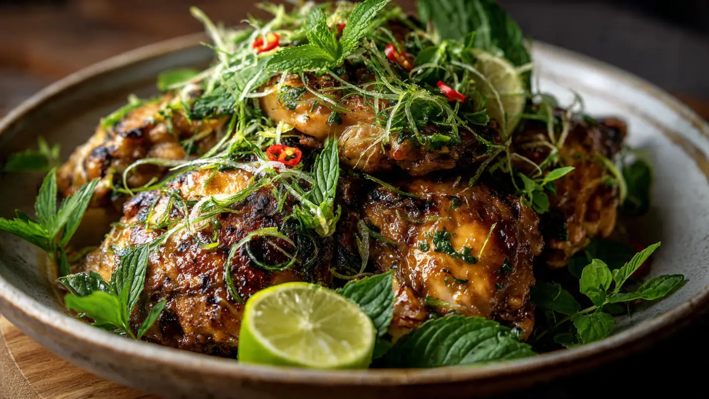Healthy Thai Lemongrass Chicken with a Zesty Lime Drizzle