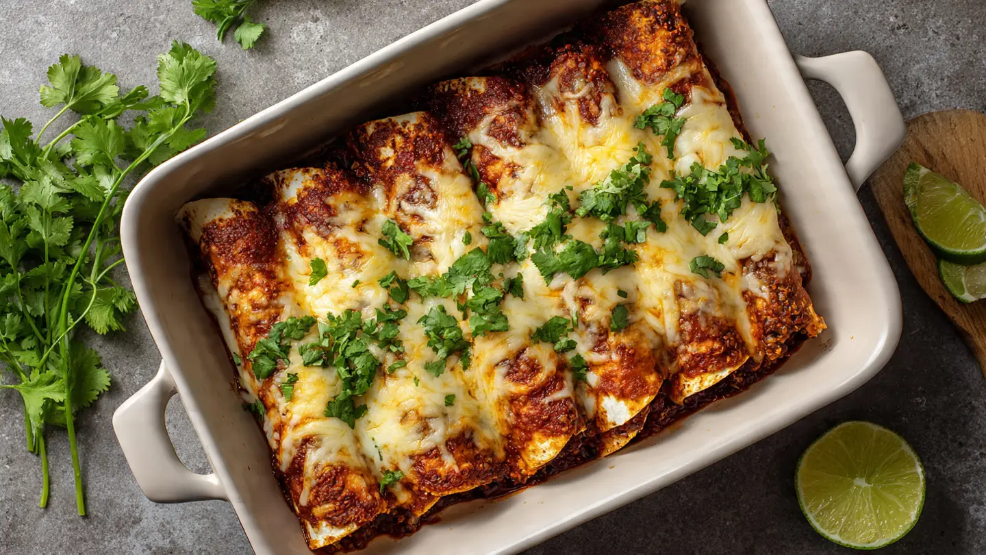 Healthy Quinoa and Black Bean Enchiladas for Meatless Monday