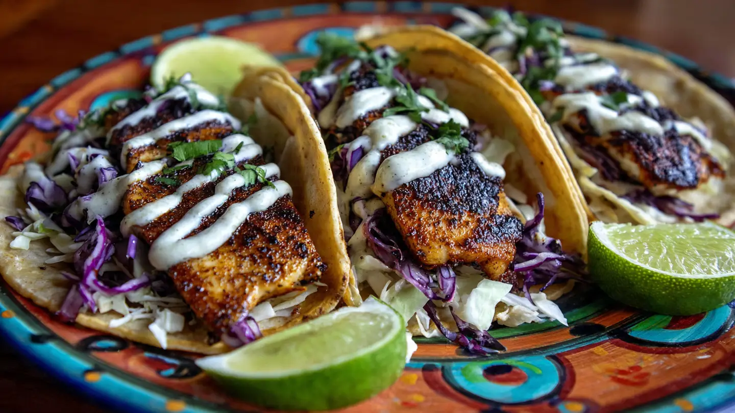 15-Minute Blackened Fish Tacos