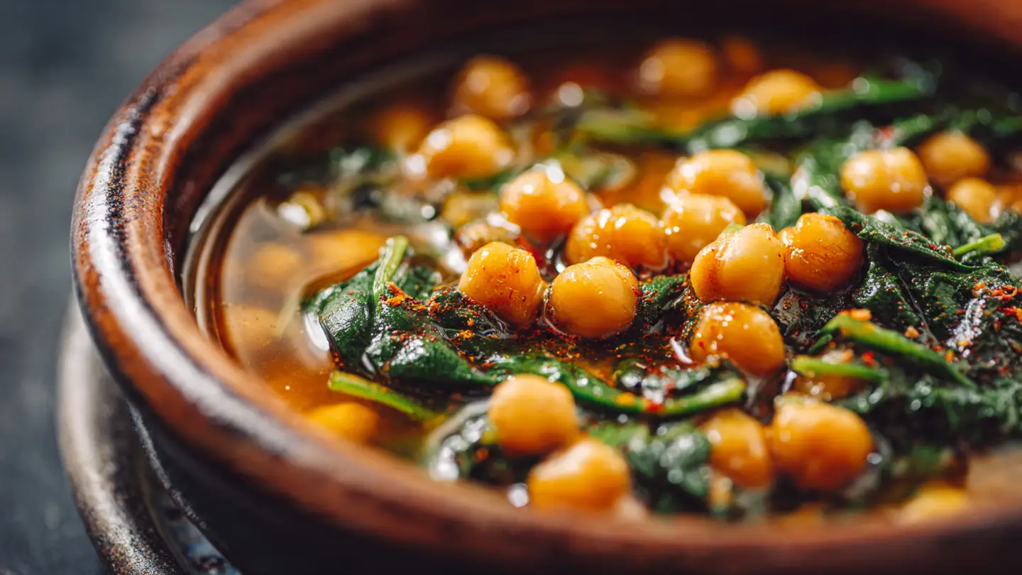Spanish Chickpea Spinach Stew
