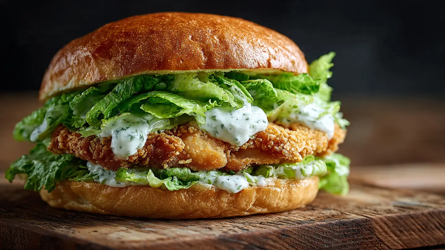 Crispy Chicken Caesar Sandwich