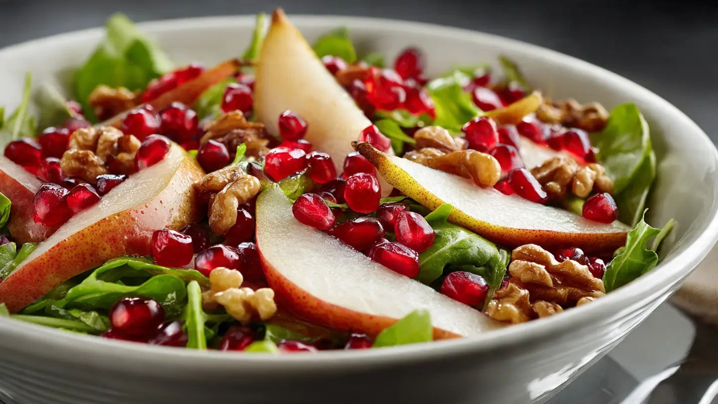 Pear Pomegranate Salad