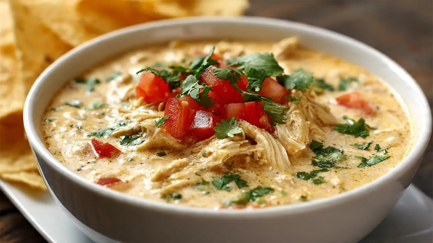 Crockpot Queso Chicken