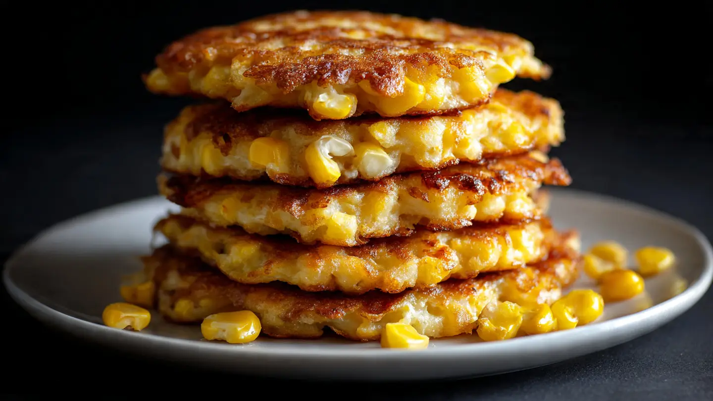 Cheesy Corn Fritters