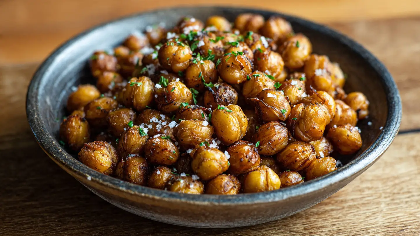 Crunchy Air Fryer Chickpeas with Bold Mediterranean Seasoning