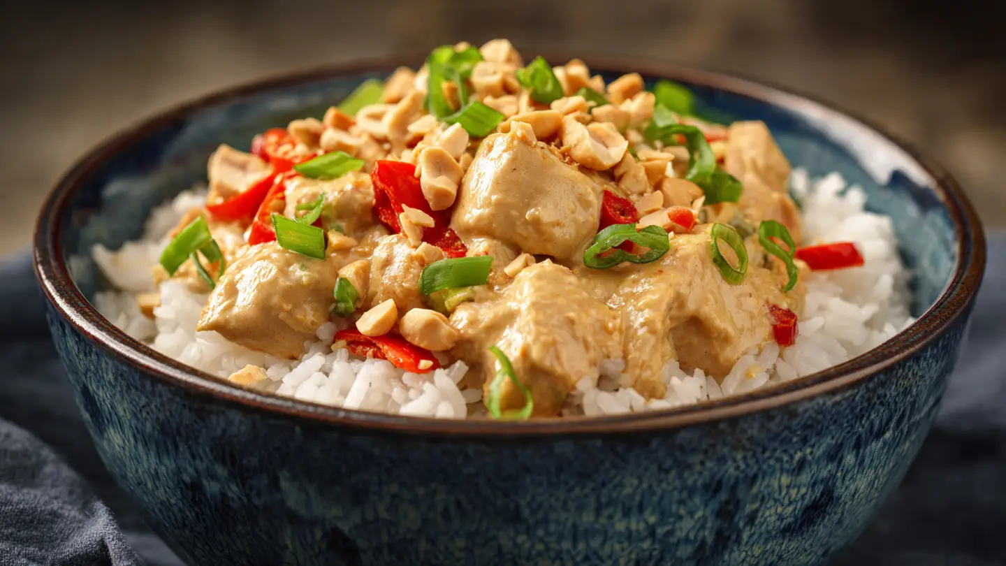 Slow Cooker Peanut Chicken