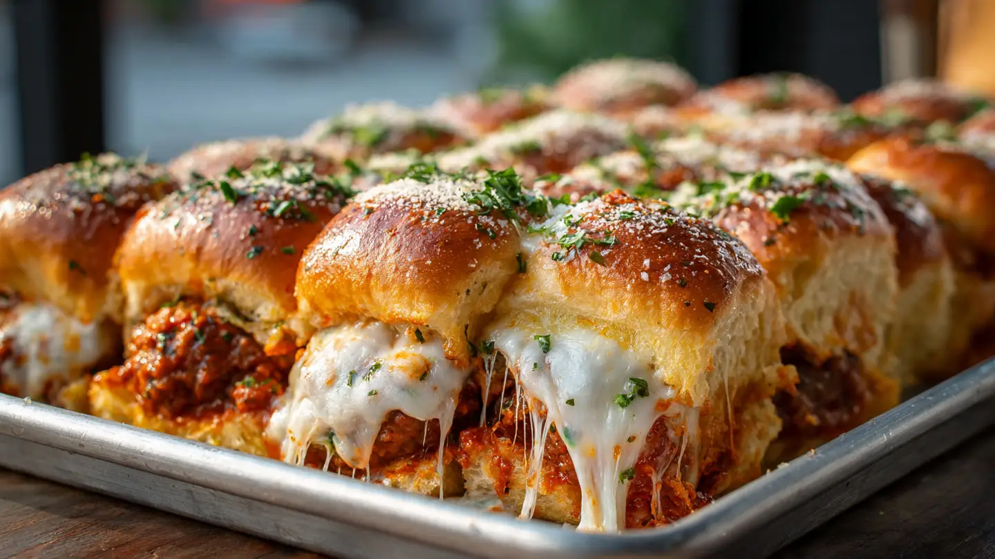 Meatball Parmesan Sliders