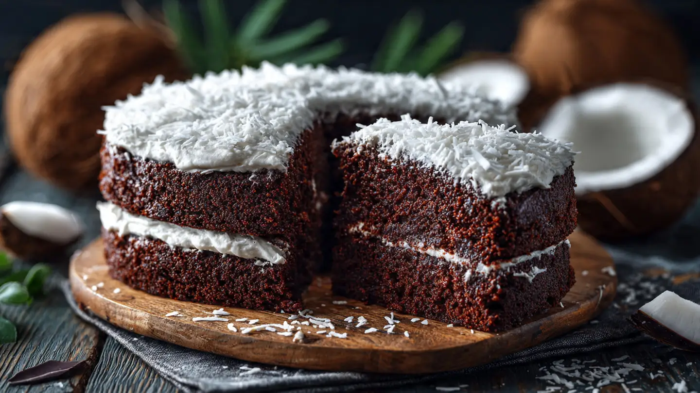 Coconut Chocolate Cake