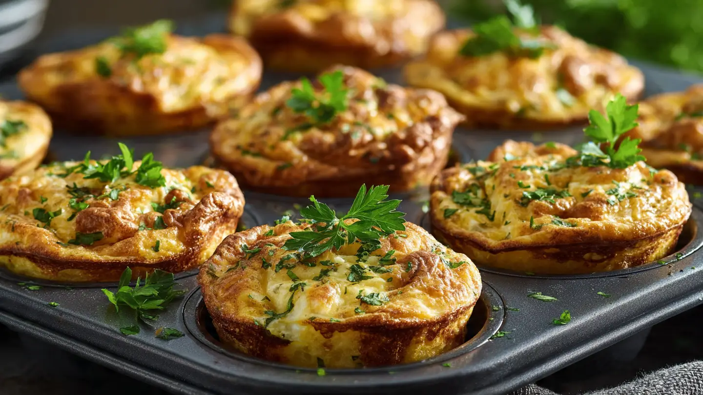 Savory Baked Egg Muffin Cups for Quick Afternoon Protein